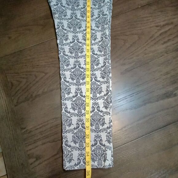 Cartonnier Pants Damask Charlie Ankle Gray Size 6 - Picture 8 of 9